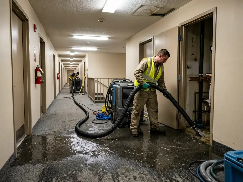 multi-unit-apartment-hallway-f-005 — frequently asked questions, Emergency Burst Pipe Water Extraction & Removal in Chamberl…
